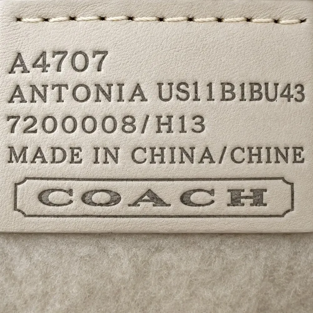 Coach Antonia Metallic Signature Leather Moccasins – Women's US 11 / EU 43